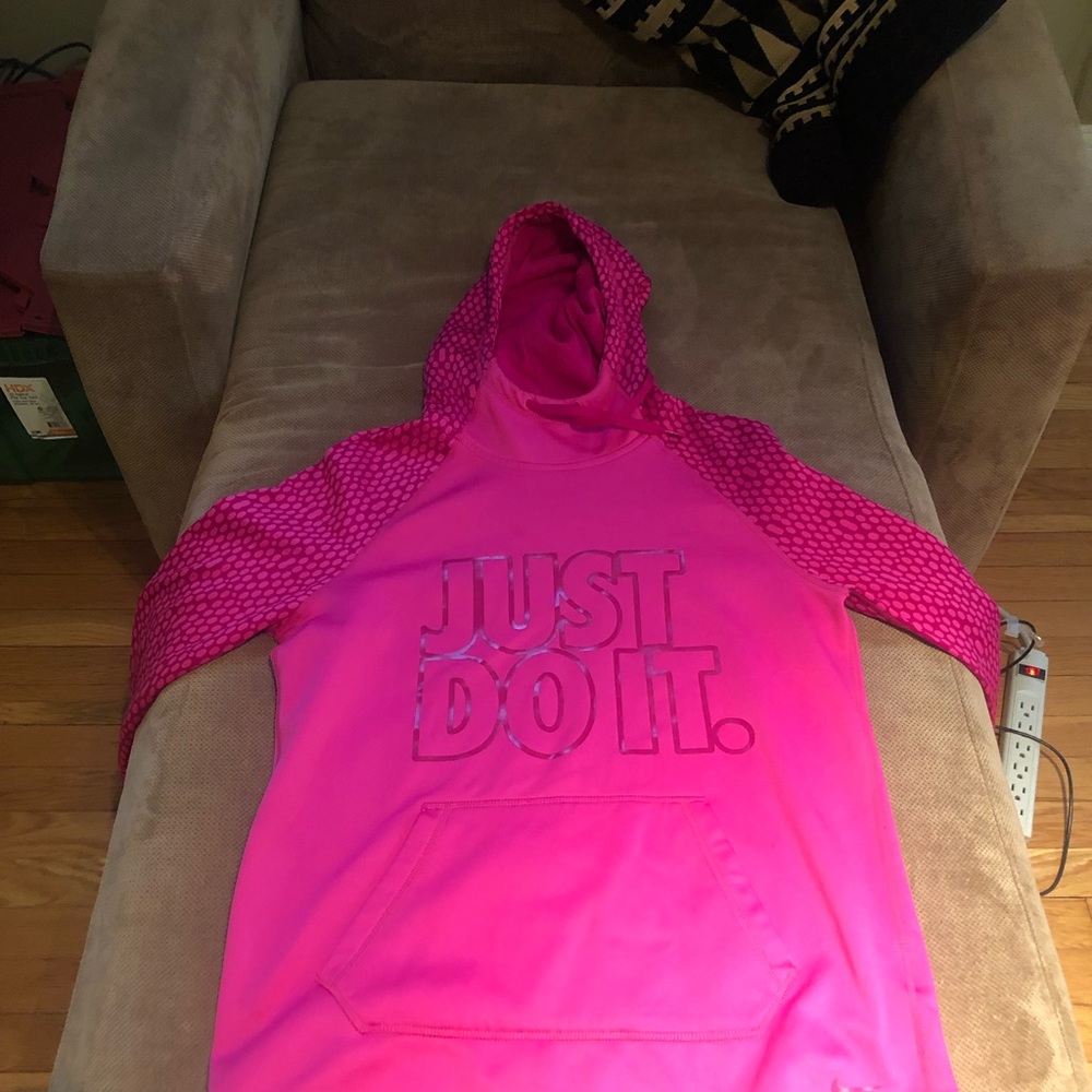 Pink Nike active hoodie